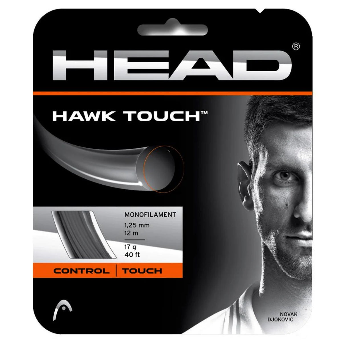 Hawk String Head Hawk Touch 17 / 1.25mm Tennis String - Anthracite – Premier ...