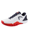 Head Men's Revolt Pro 5.0 Tennis Shoe White/Navy/Red