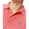 Psycho Bunny Men's Rex Performance Pique Polo Sunkissed Coral