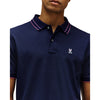 Psycho Bunny Men's Rex Performance Pique Polo Evening Blue